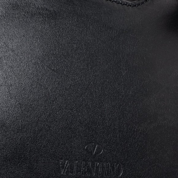 Valentino Black Demilune Rockstud Flap Satchel - Picture 11 of 16